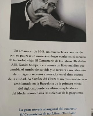Libro. La sombra del vento. Lingua spagnola.