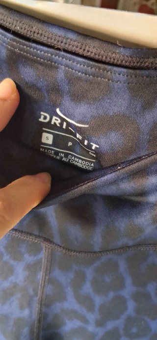 Leggins Nike Dry Fit Leopardati blu