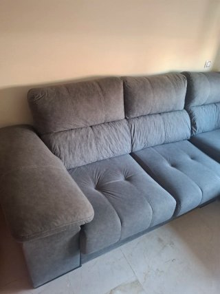 Sofá de 3 plazas con chaise longue derecha