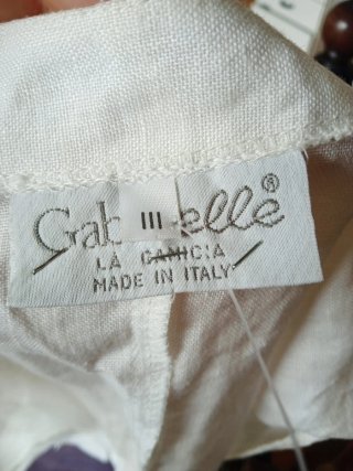 Camicia smanicata in lino Gabrielle tg. M
