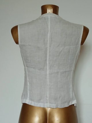 Camicia smanicata in lino Gabrielle tg. M