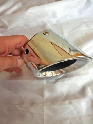 Terminale scarico acciaio 113mm innesto 70mm