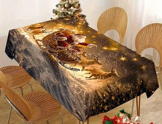 Tovaglia da Tavola natalizia Natale 240x140cm 12px