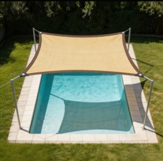 Toldo Vela Malla Rectangular 4X5 Metros