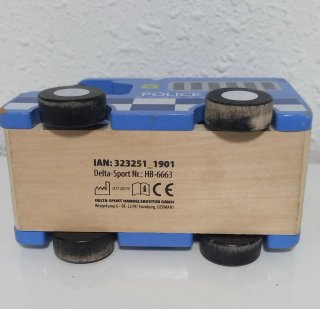 Camión Policía Madera Made in Germany