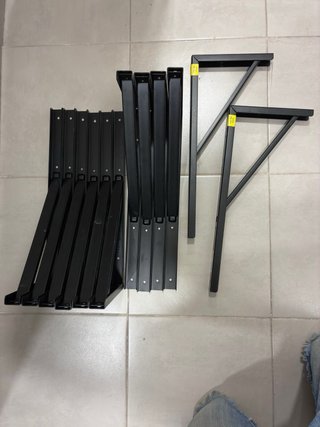 PACK 12 Escuadras reforzadas 300kg (18x40cm)