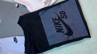 Pack 4 Camisetas Nike SB Negras y Azules