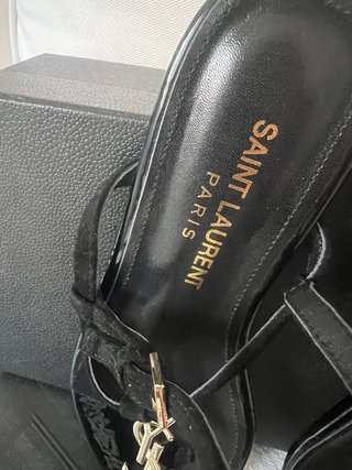 Sandalias Saint Laurent Negras Lujo