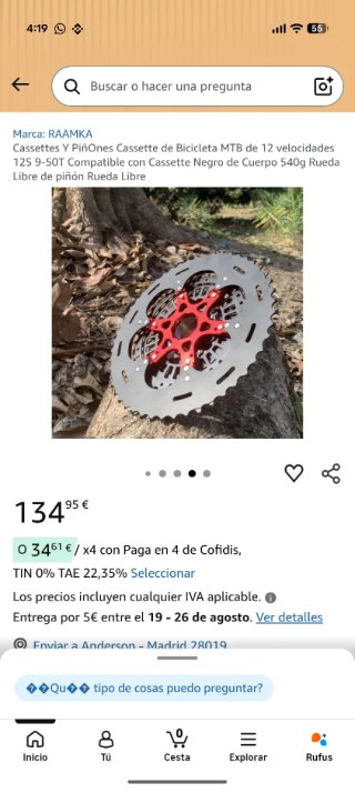 Cassette MTB 12v 9-50T RAAMKA XD