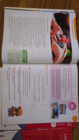 Libro lengua mochila ligera 4 primaria. Santillana