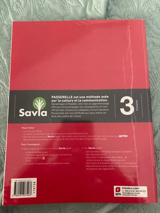 Passerelle 3, français B1-B2, Bachillerato Livr...