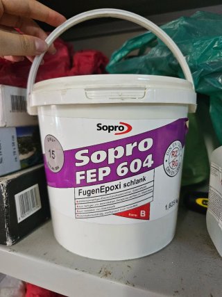 Lotto 3 barattoli stucco resina Sopro 604