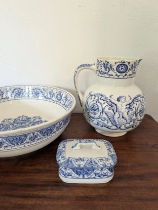 Antiguo juego de baño francés siglo XIX