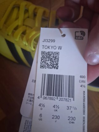 Adidas Tokyo Mujer Amarillo/Negro