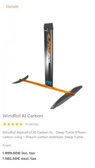 Foil Windsurf Alpine A1