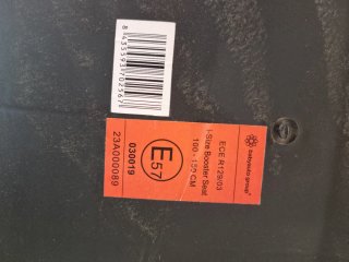 Silla coche 100-150cm sin isofix. Como nueva.