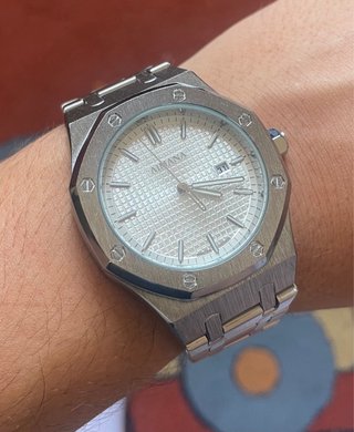 Orologio Aimana Uomo Argento e Bianco