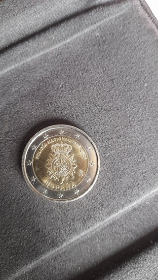 Moneda 2€ 200 aniversario policía Nacional