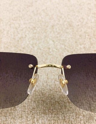 Gafas de Sol Cartier C Décor Negras y Doradas