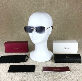 Gafas de Sol Cartier C Décor Negras y Doradas