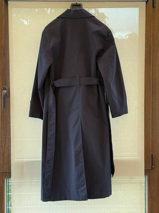 Gabardina azul marino mango