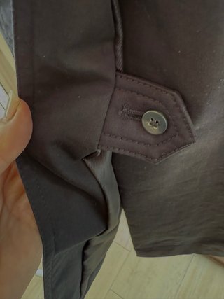 Gabardina azul marino mango