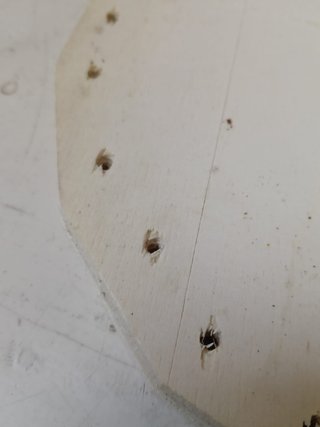 Set di 5 basi in legno multistrato per cestini e b