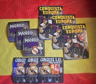 Pack 9 pegatinas Real madrid