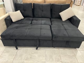 Sofá Cama Chaise Longue Negro NUEVO