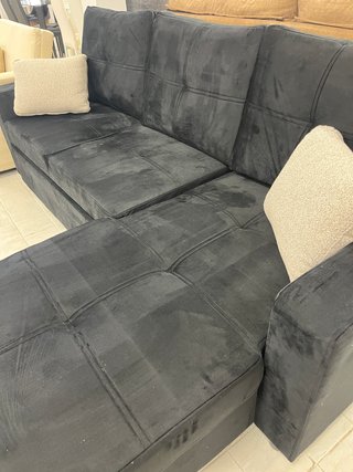Sofá Cama Chaise Longue Negro NUEVO