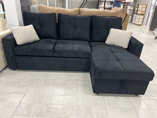 Sofá Cama Chaise Longue Negro NUEVO