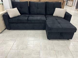 Sofá Cama Chaise Longue Negro NUEVO