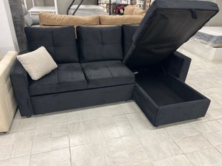 Sofá Cama Chaise Longue Negro NUEVO