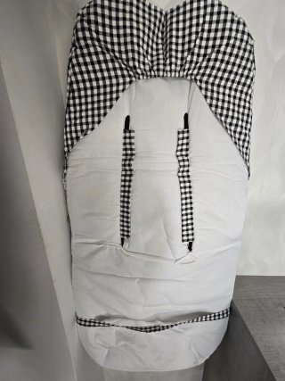 Saco de carrito vichy bebé con interior borreguito
