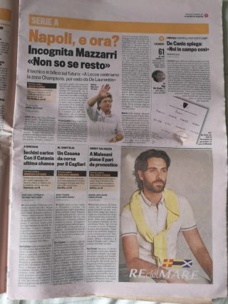 Giornale La Gazzetta dello Sport del 8 Maggio 2011