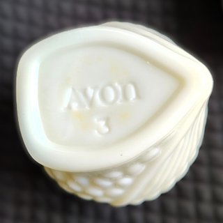 Búho AVON Milk Glass 70s – Frasco Vintage