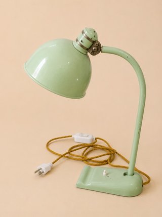 Lámpara Escritorio Vintage Verde Metal