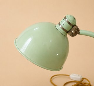 Lámpara Escritorio Vintage Verde Metal