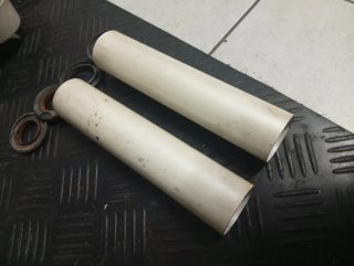 Botellas horquilla blanco perla derbi Variant