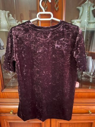 Camiseta Terciopelo Manga Corta