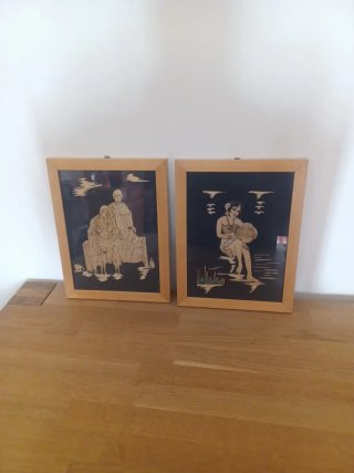 Coppie Quadri Decorativi Bambù