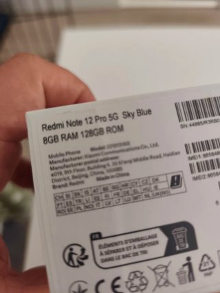 Xiaomi Redmi Note 12 Pro 5G 8GB RAM 128GB ROM