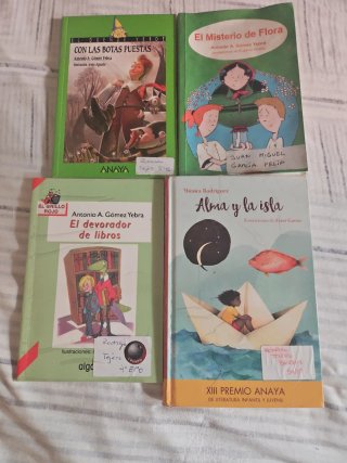 Lote libros Juvenil Alma y la isla