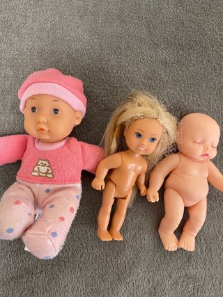 Lote de 3 muñecas bebé