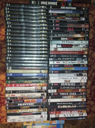Películas en VHS y DVDs