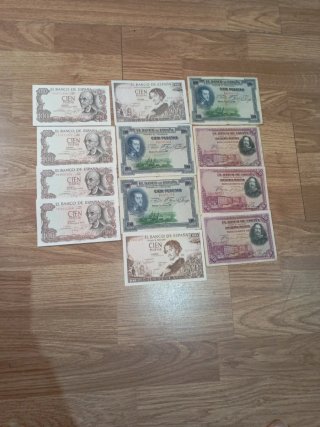 Billetes España 100 y 50 Pesetas