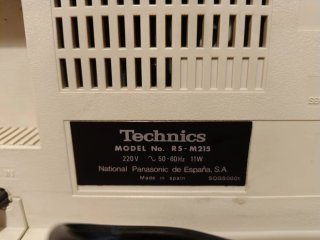 Pletina Reproductor Cassette Technics RS-M215
