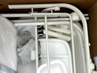 Cambiador con bañera plegable para bebé con ruedas