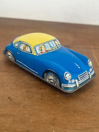 Coche hojalata Porsche 356 años 70