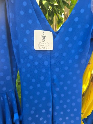 Traje gitana azul eléctrico talla XS o 1